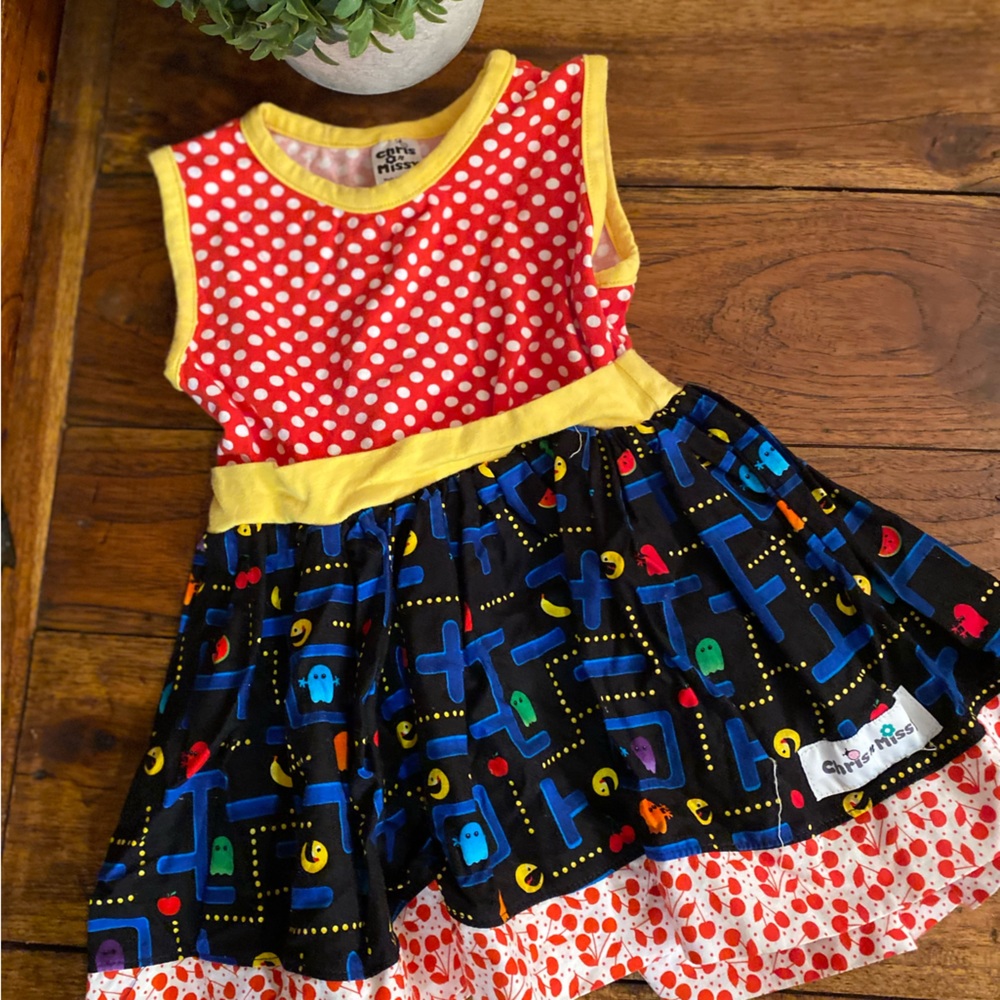 PacMan Dress Vintage Video Game Fan 18month